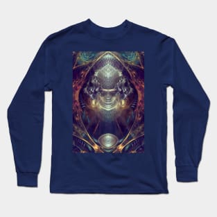 Subconscious New Growth - Visionary Fractal Manipulation - Manafold Art Long Sleeve T-Shirt